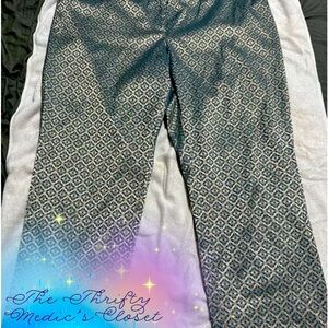 Worthington women's trousers/Light Gray/Ice Blue/Size 14